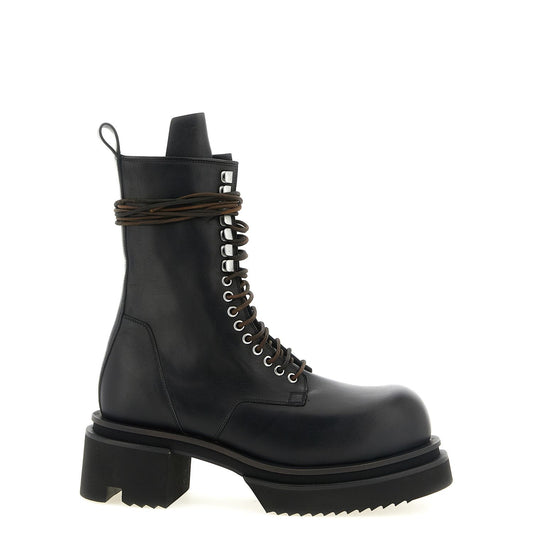 Rick Owens Black Calfskin Chelsea Boots