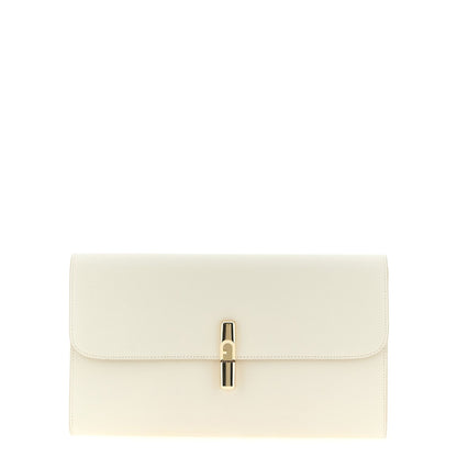 Furla White Calfskin Clutch Bag