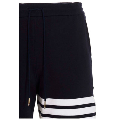 Thom Browne Blue Cotton Bermuda Shorts