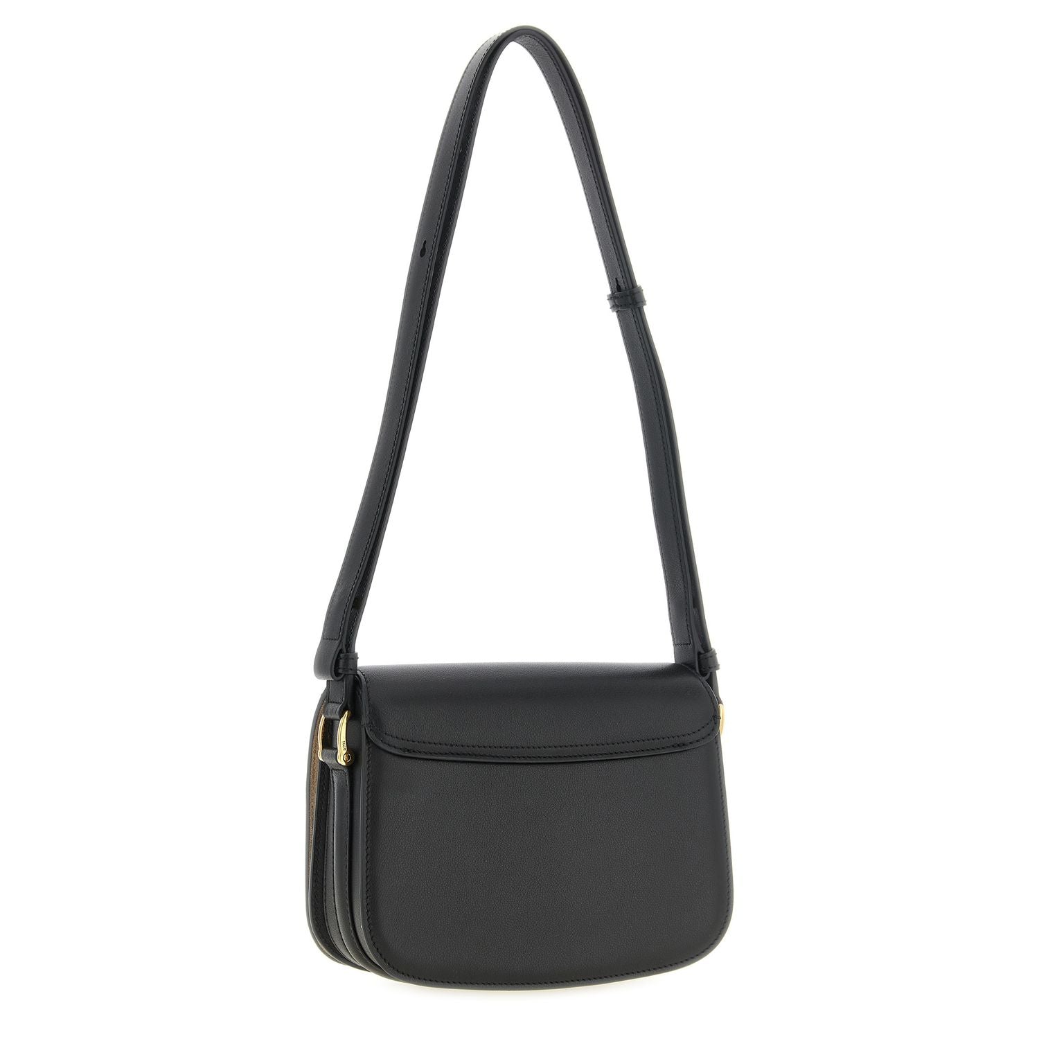 Ami Paris Black Cowhide Crossbody Bag