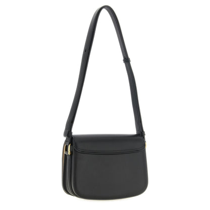 Ami Paris Black Cowhide Crossbody Bag