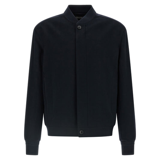 ZEGNA Blue Cashmere Bomber