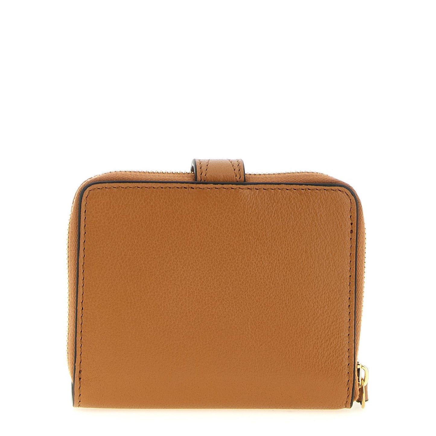 Chloé Brown Buffalo Leather Cardholder