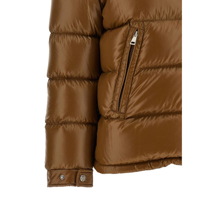 Moncler Brown Polyamide Full-Length Jacket