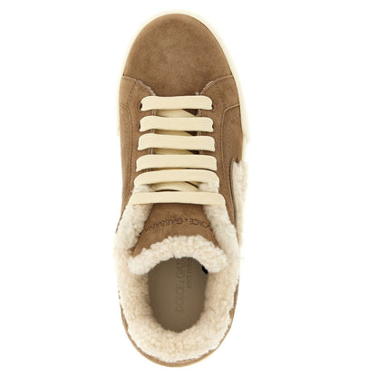 Dolce & Gabbana Brown Lambskin Sneakers