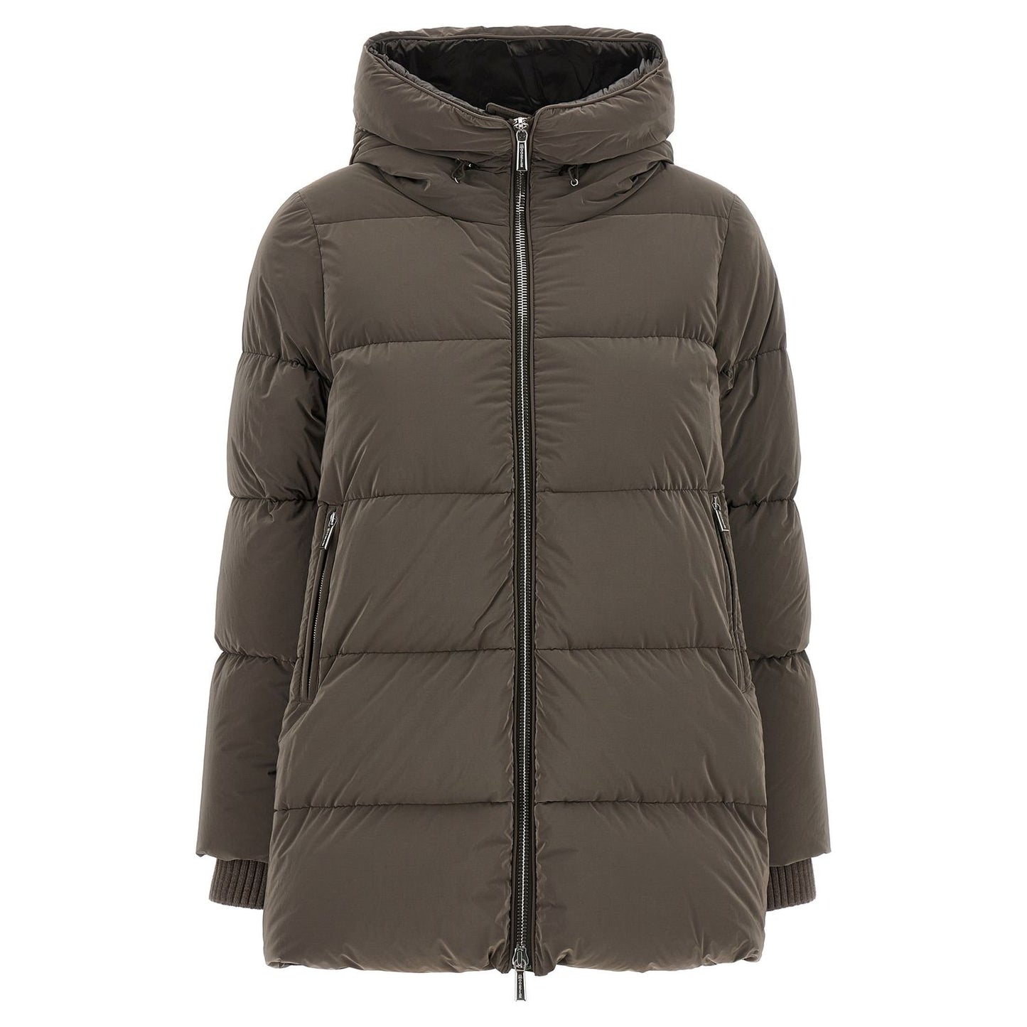 MooRER Brown Wool Full-Length Jacket