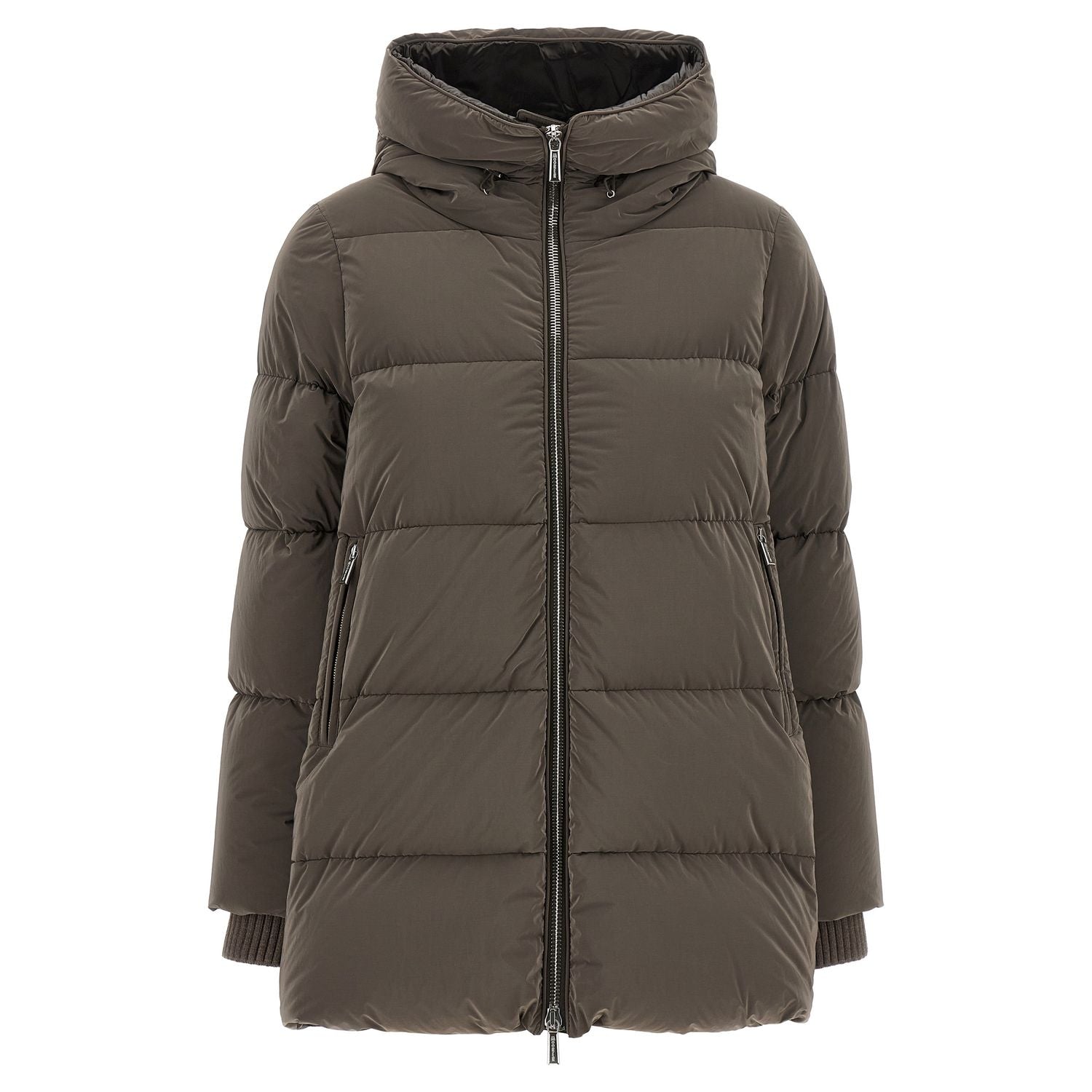 MooRER Brown Wool Full-Length Jacket
