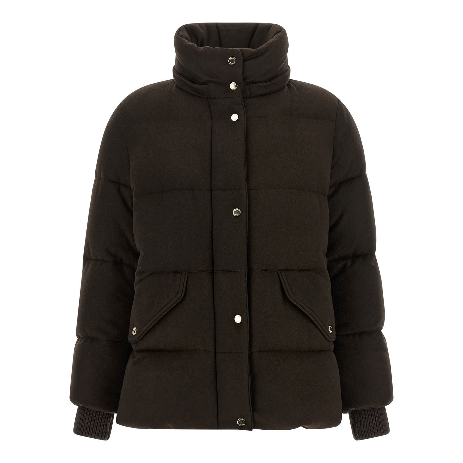MooRER Brown Wool Full-Length Jacket