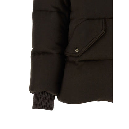 MooRER Brown Wool Full-Length Jacket
