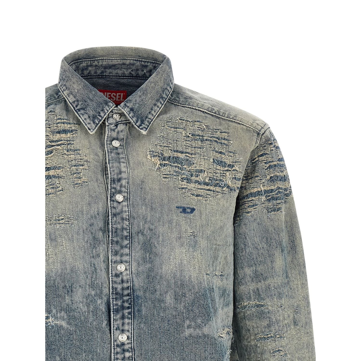Diesel Blue Cotton Blouse