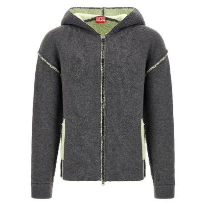 Diesel Gray Wool Sweatshirt