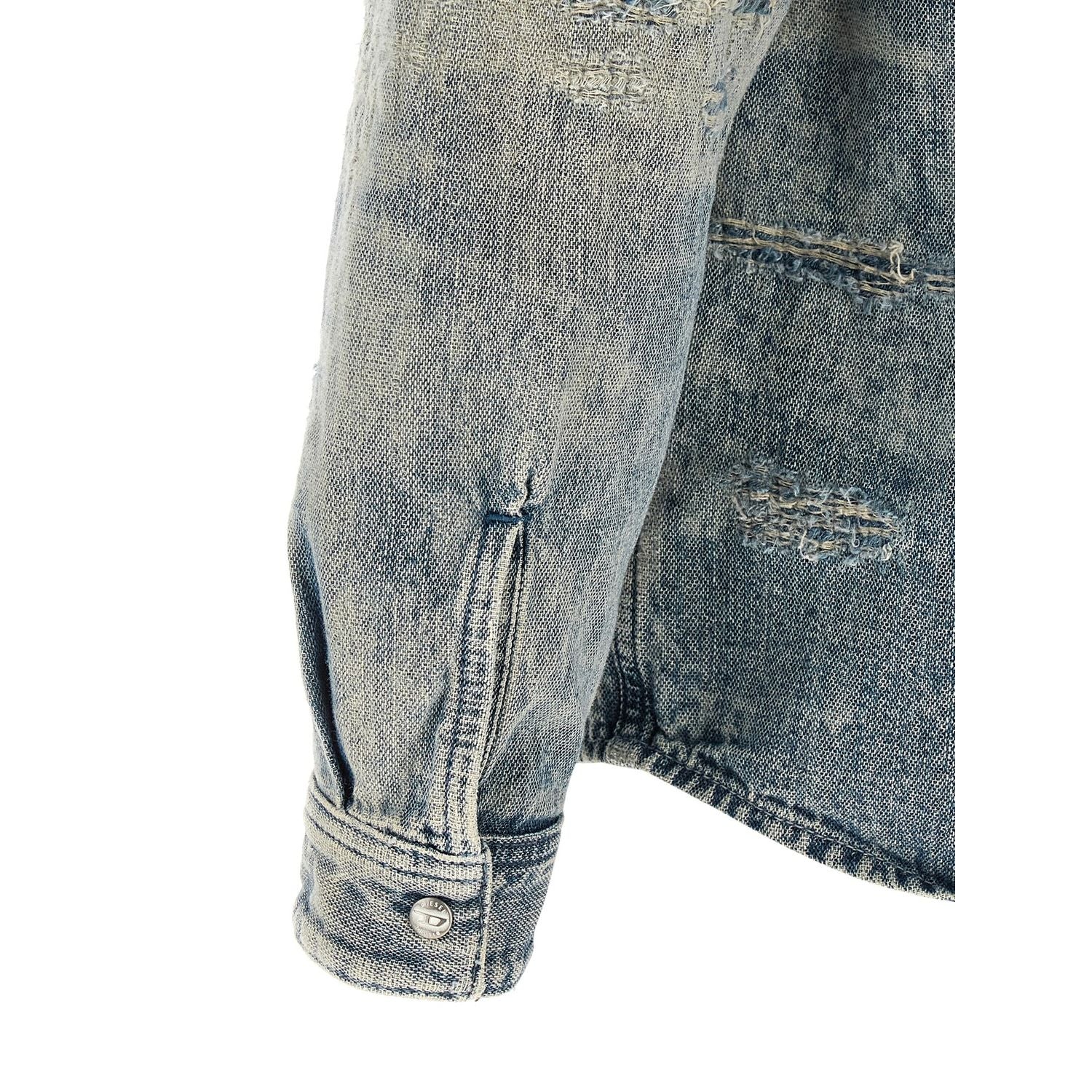 Diesel Blue Cotton Blouse