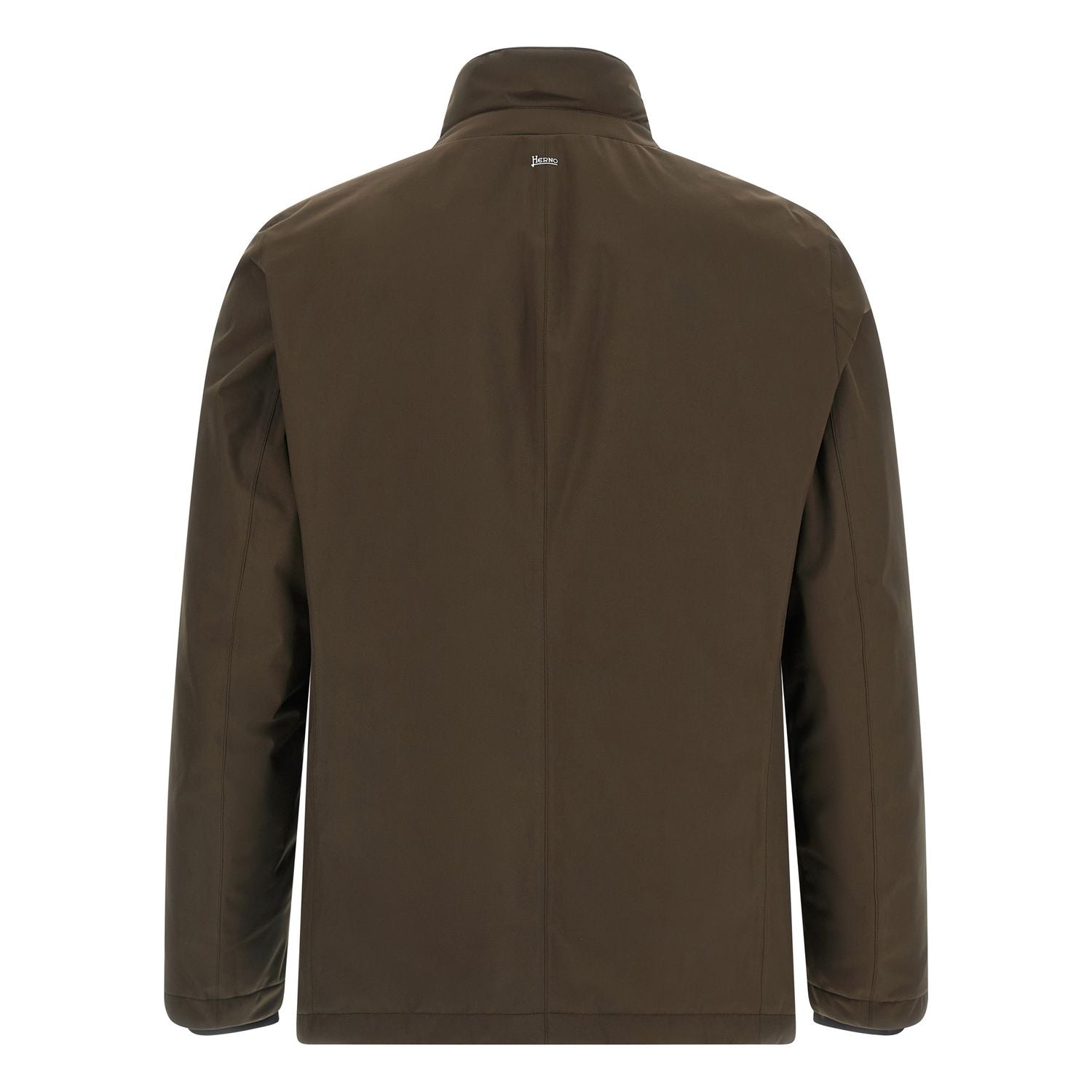 Herno Brown Polyester Full-Length Jacket