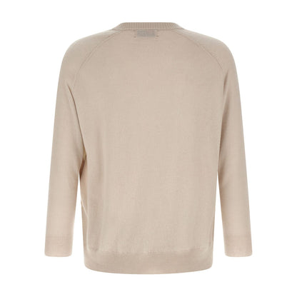 Ballantyne Beige Cashmere Cardigan