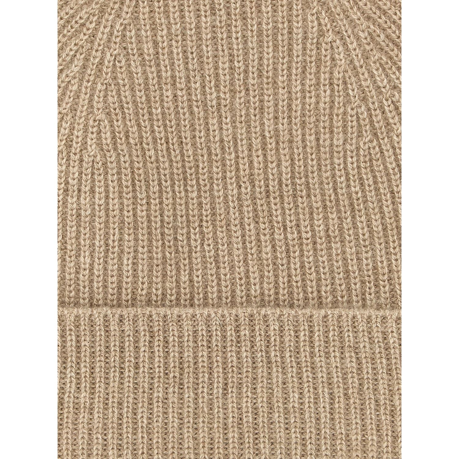 Ballantyne Beige Cashmere Beanie