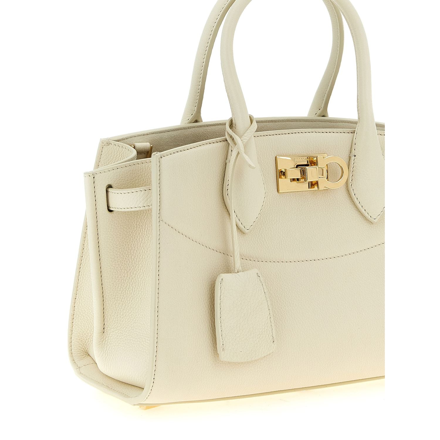 Ferragamo White Calfskin Handbag