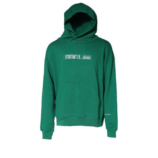 Dolce & Gabbana Green DGVIB3 Cotton Hoodie Sweatshirt Sweater