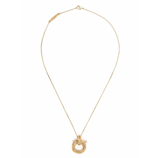 Ferragamo Gold Brass Necklace