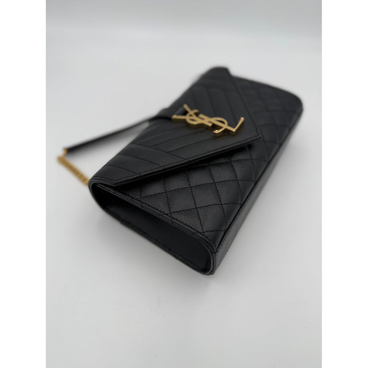 Saint Laurent Bicolor Leather Handbag