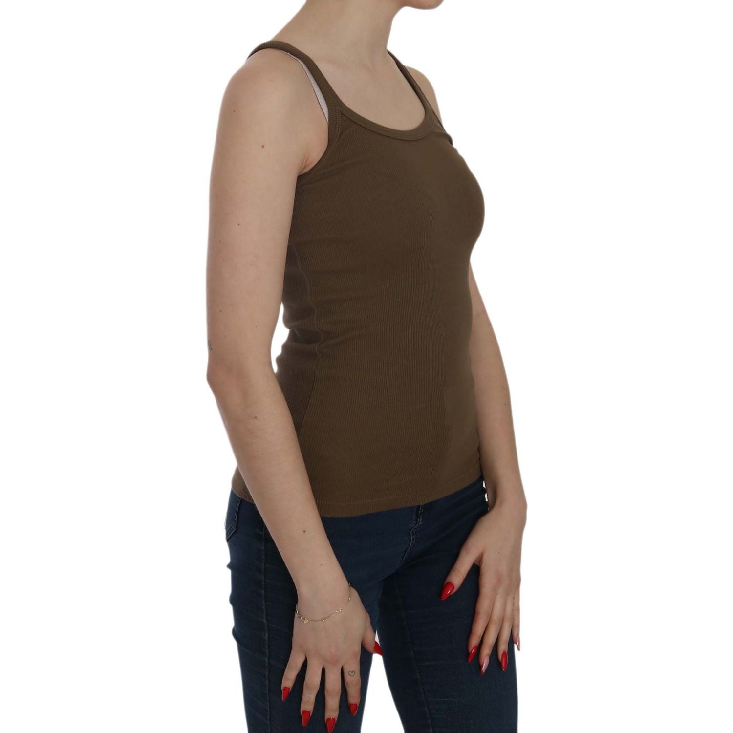 优雅无袖细肩带衬衫