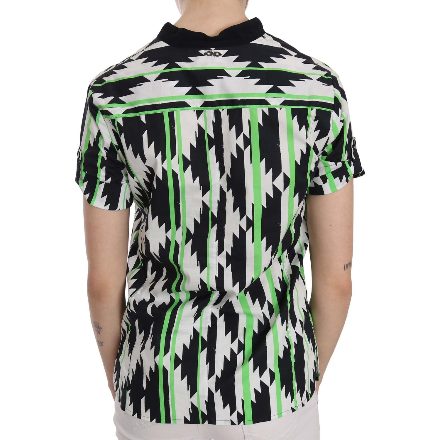 华丽短袖低胸上衣