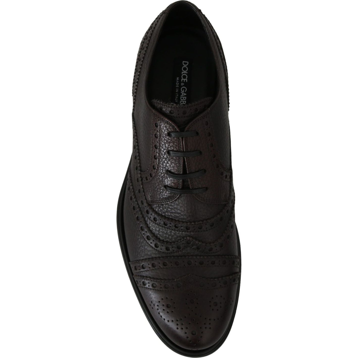 Dolce & Gabbana Elegant Mens Leather Derby Dress Shoes Dolce & Gabbana