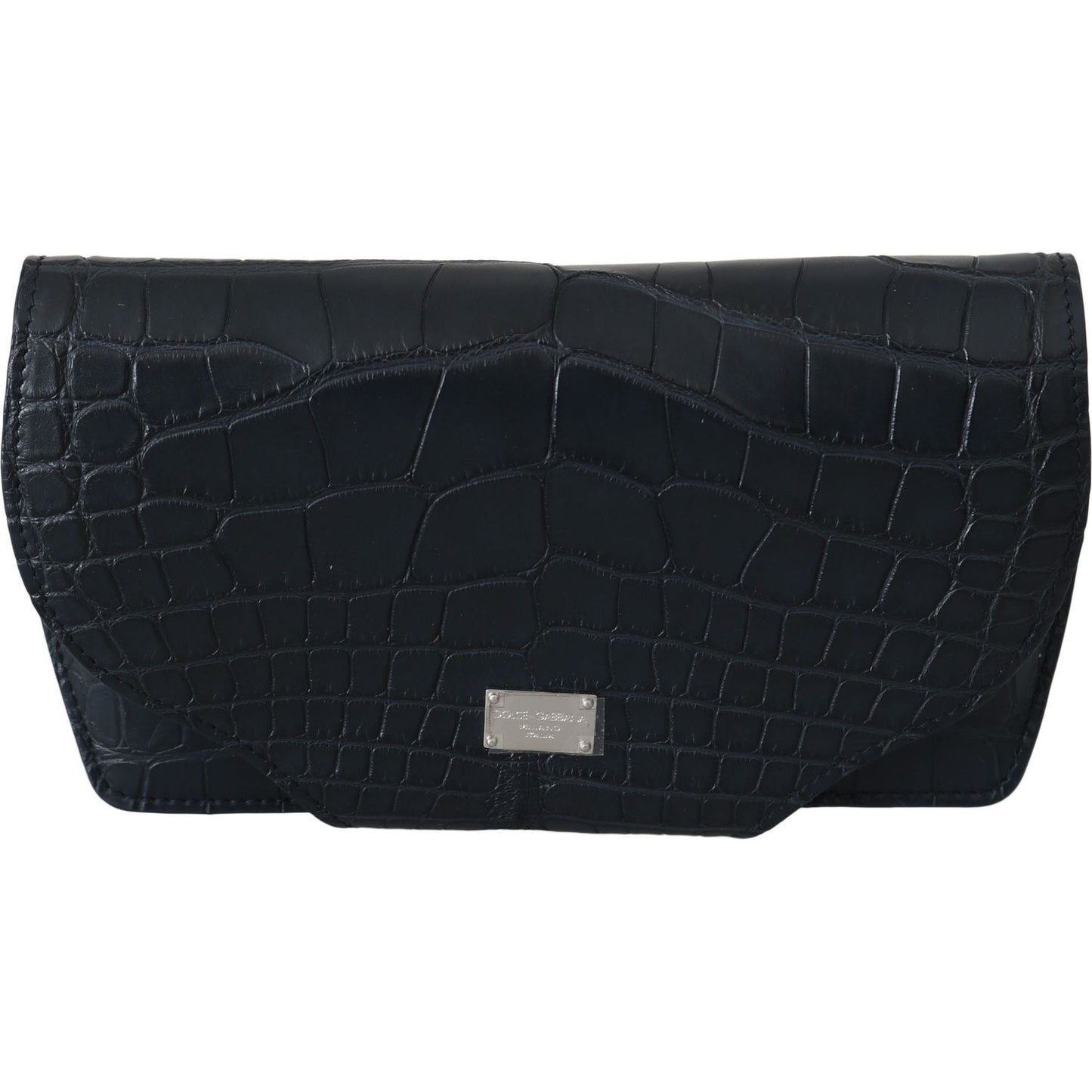 Dolce & Gabbana Blue Crocodile Eyewear Sunglasses Case Cover Pouch Dolce & Gabbana