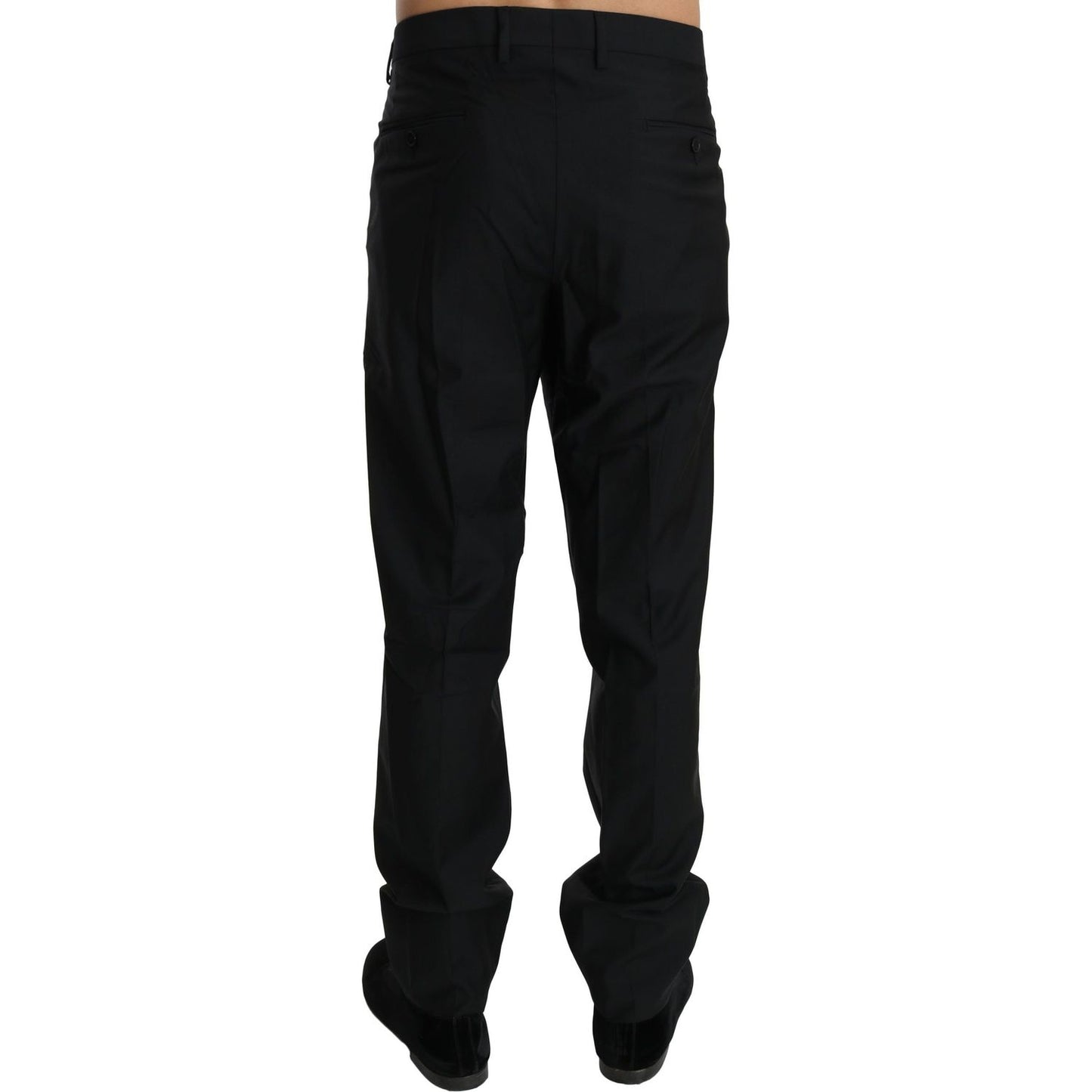 Dolce & Gabbana Black Dress Formal Trouser Men Wool Pants Jeans & Pants