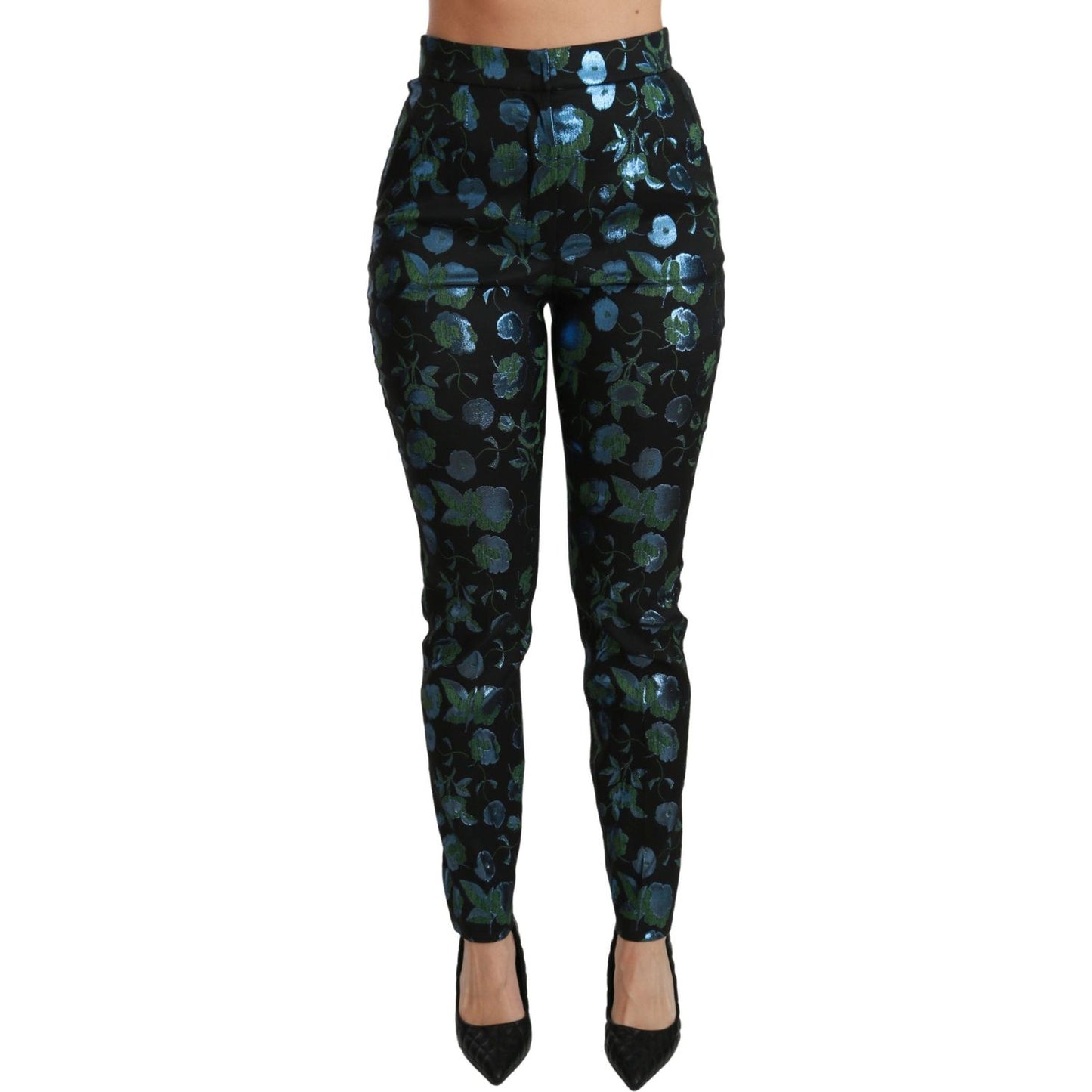 Dolce & Gabbana Floral High Waist Skinny Trousers Dolce & Gabbana