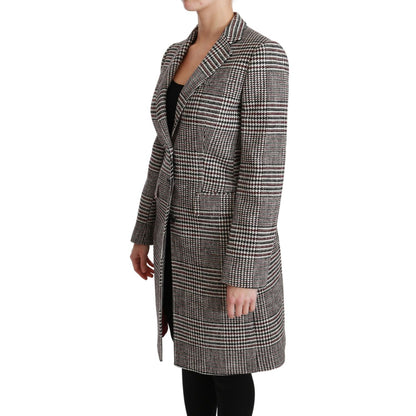 Dolce & Gabbana Multicolor Trench Knee Long Jacket Coat 10% Nylon,1728,25% Wool,5% Acrylic,5% PL,67345645728,Clothing,Coats - Jackets & Coats - Clothing,Dolce & Gabbana,IT40|S,Jackets & Coats - Clothing,Jackets & Coats - Women - Clothing,Material: 55% Cot
