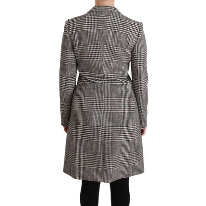 Dolce & Gabbana Multicolor Trench Knee Long Jacket Coat 10% Nylon,1728,25% Wool,5% Acrylic,5% PL,67345645728,Clothing,Coats - Jackets & Coats - Clothing,Dolce & Gabbana,IT40|S,Jackets & Coats - Clothing,Jackets & Coats - Women - Clothing,Material: 55% Cot