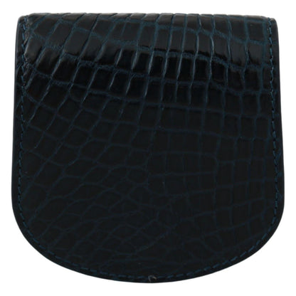 Dolce & Gabbana Blue Exotic Skins Condom Case Holder Pocket Dolce & Gabbana