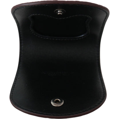 Dolce & Gabbana Brown Exotic Skin Pocket Condom Case Holder Dolce & Gabbana