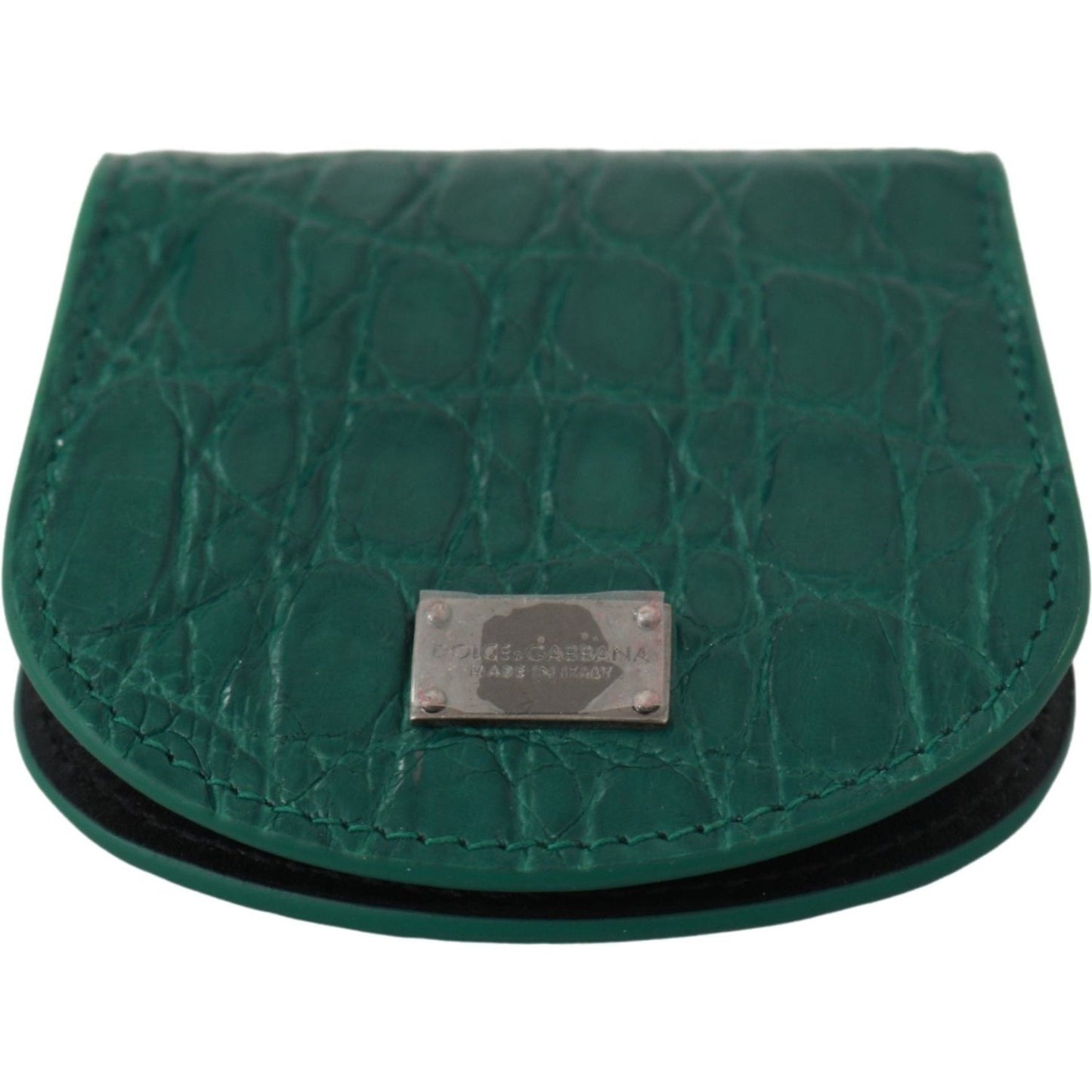 Dolce & Gabbana Green Exotic Skins Condom Case Holder Wallet Dolce & Gabbana