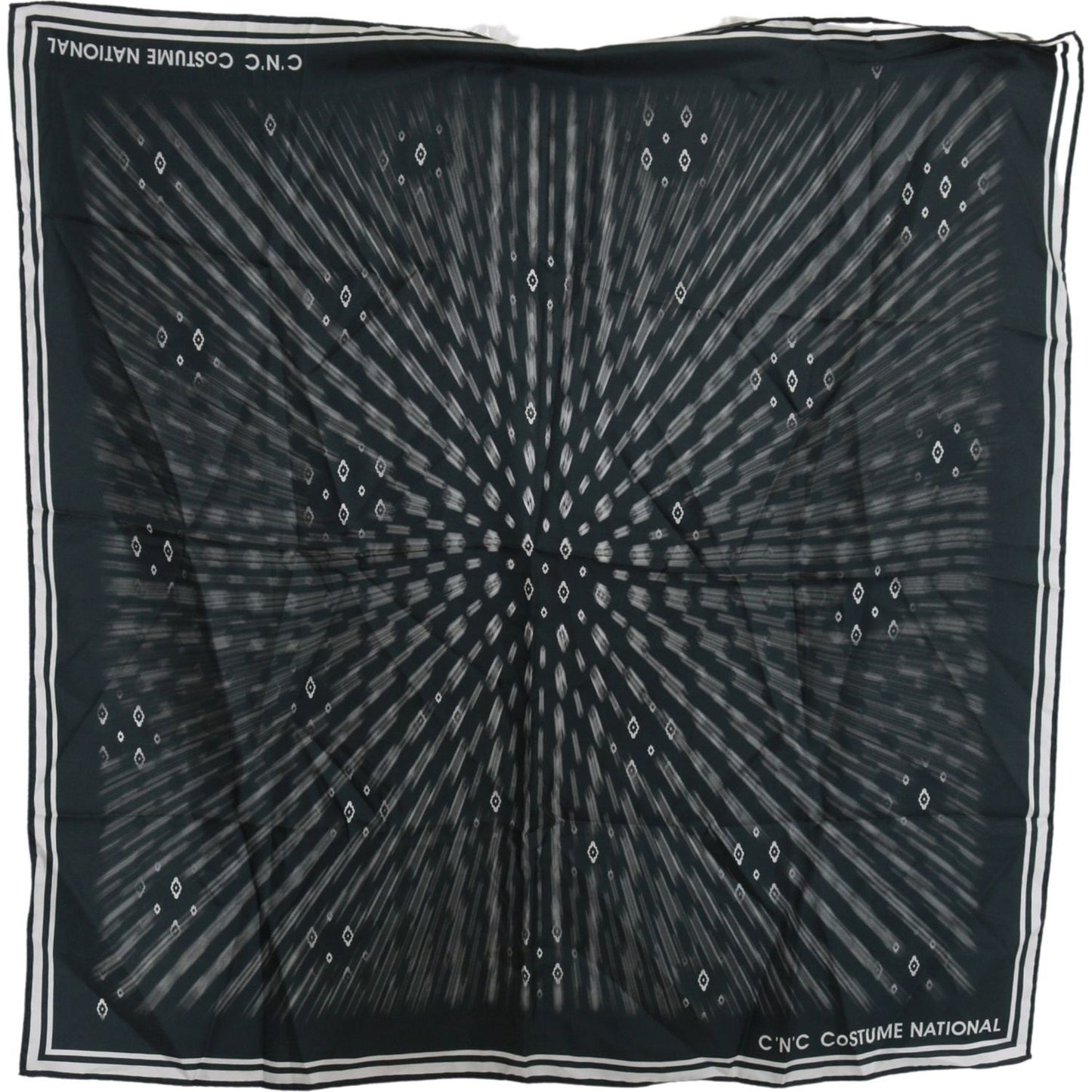 Costume National Blue Foulard Silk Women Scarf Costume National