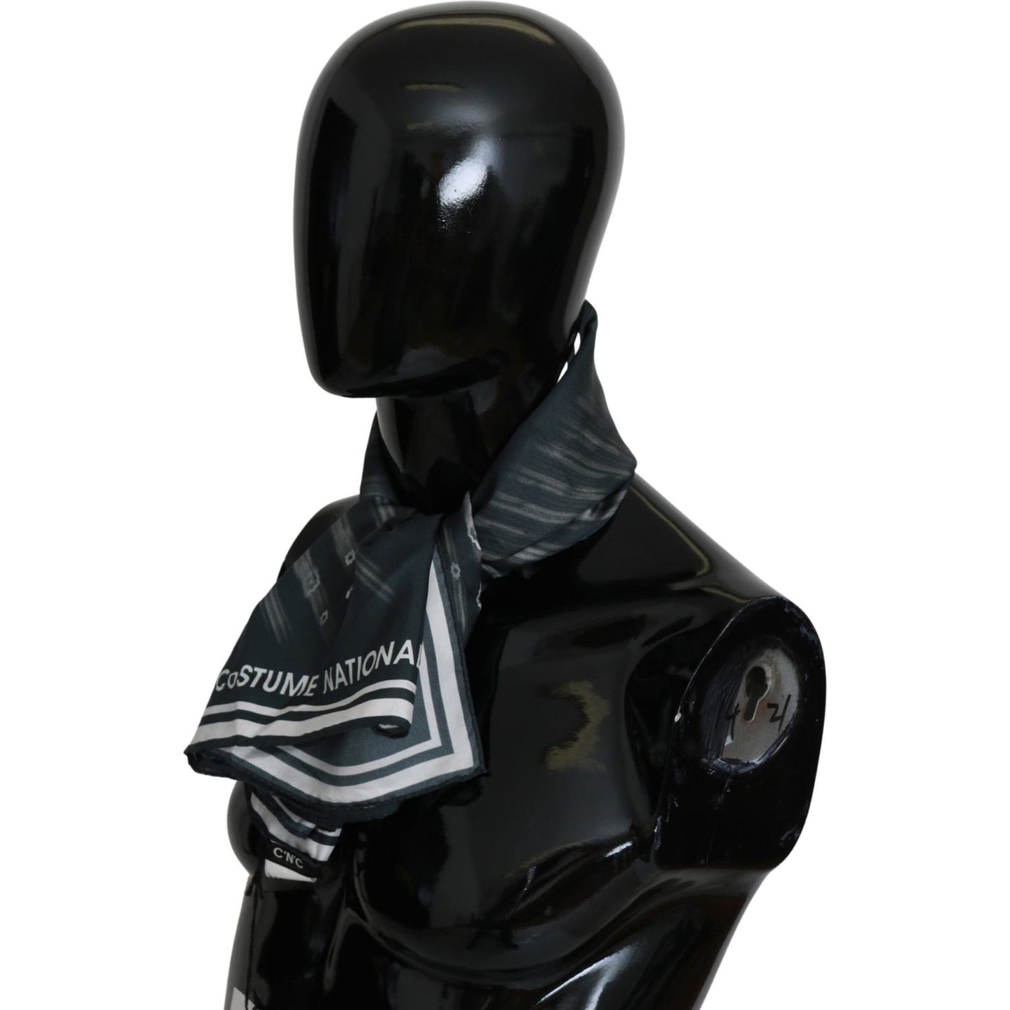 Costume National Blue Foulard Silk Women Scarf Costume National