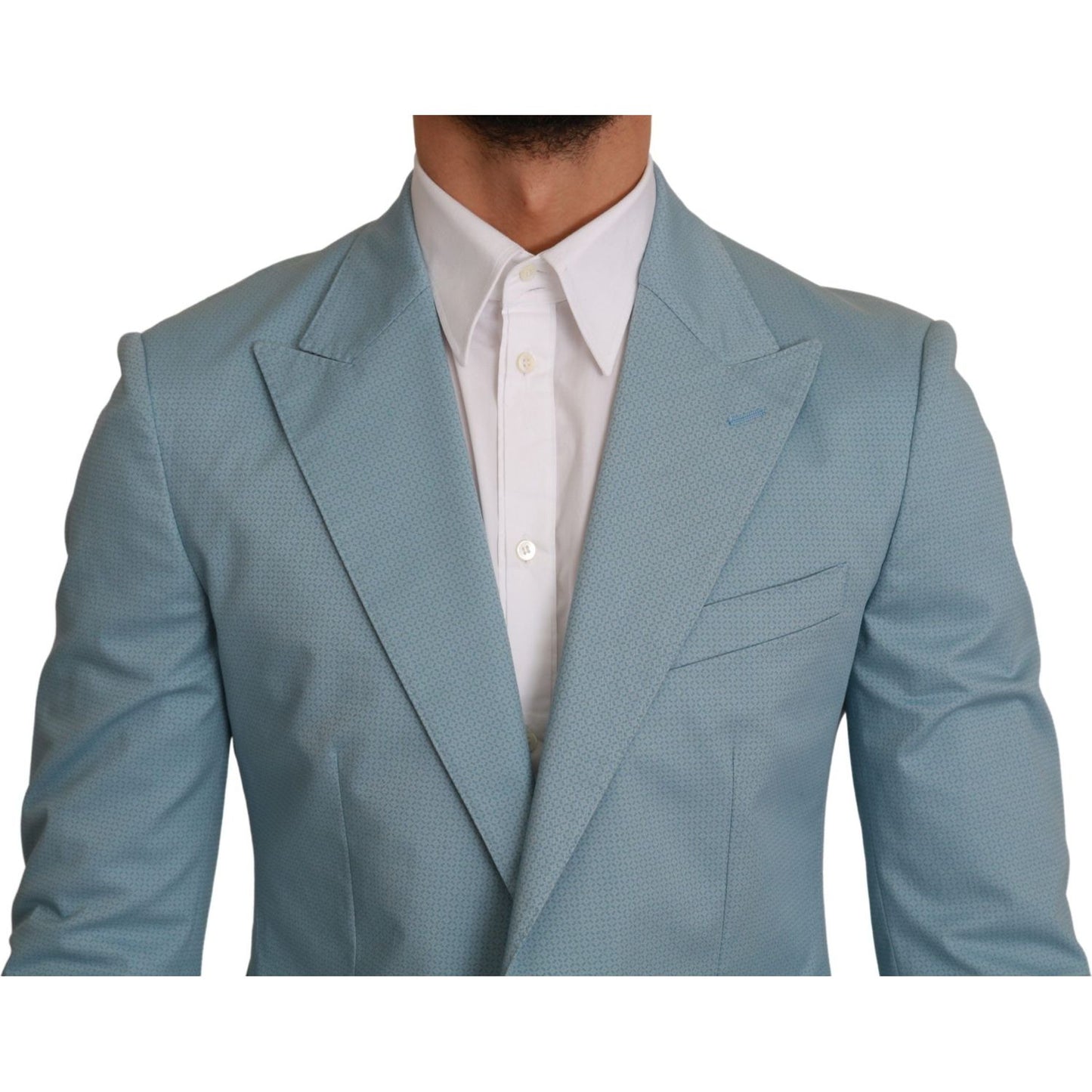 Dolce & Gabbana Elegant Blue Fantasy Pattern Blazer Dolce & Gabbana