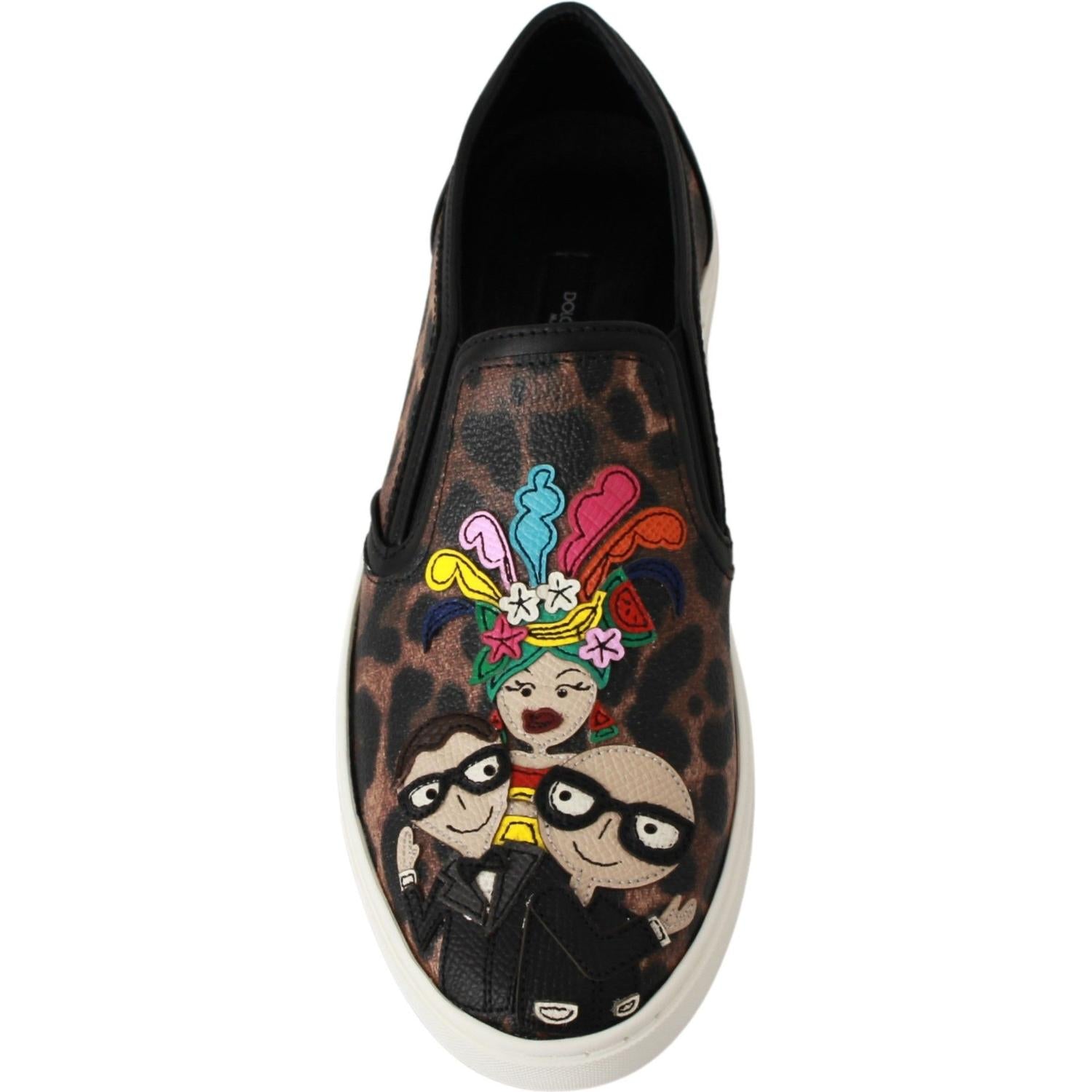 حذاء دولتشي آند غابانا الأنيق بطبعة جلد النمر لإطلالة راقية