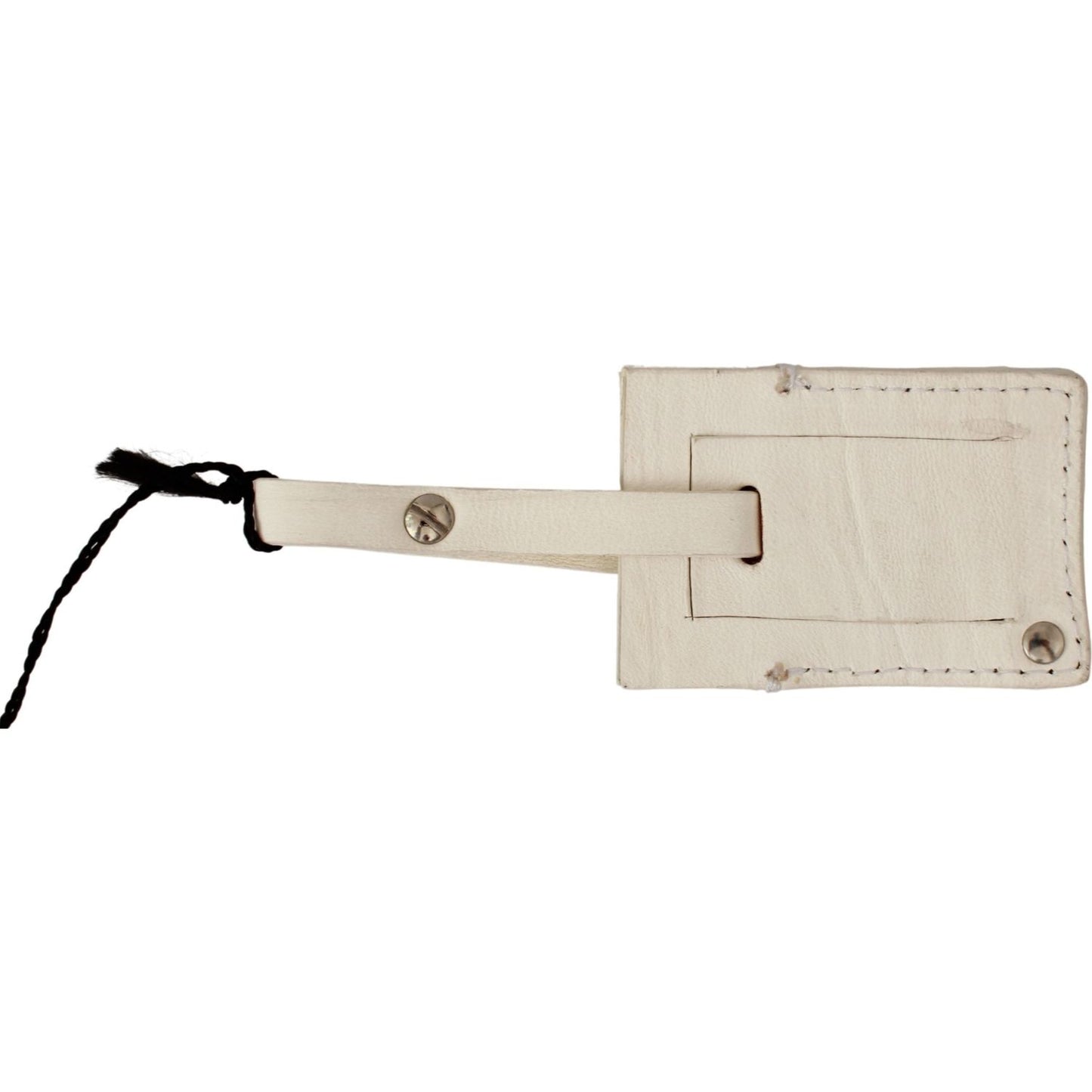 GF Ferre Elegant Beige Leather Keychain Keychain GF Ferre