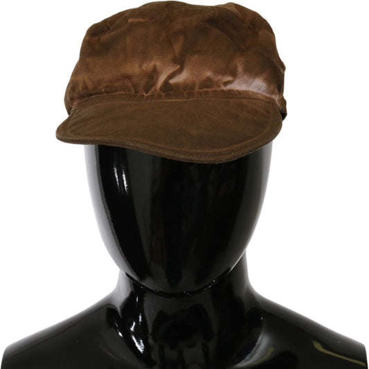 Costume NationalCostume National Elegant Brown Newsboy Hat1728,57 cm|S,67345645728,Brown,Costume National,Hats - Women - Accessories,Material: Cotton Blend,New with tags,Women