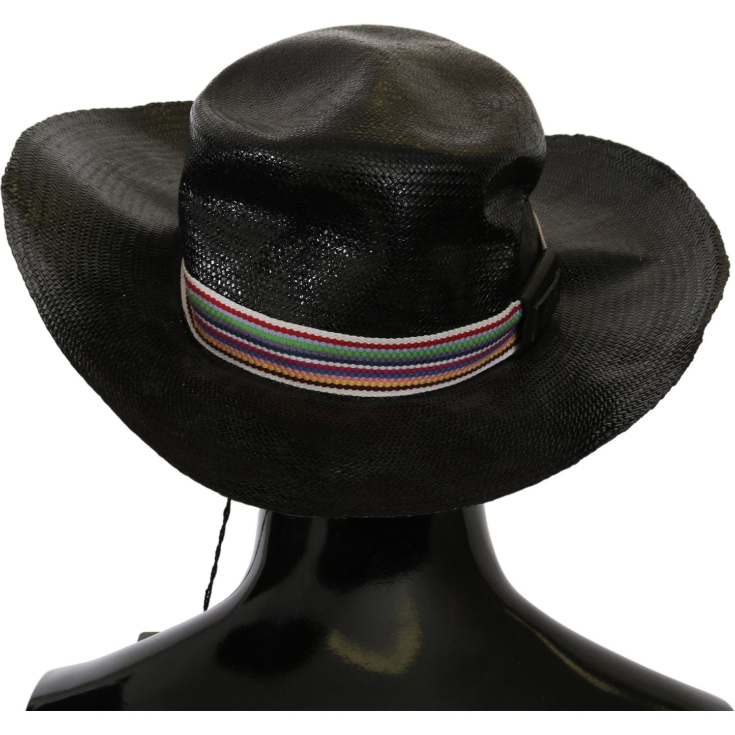 Costume National Black Wide Brim Cowboy Solid Hat Costume National