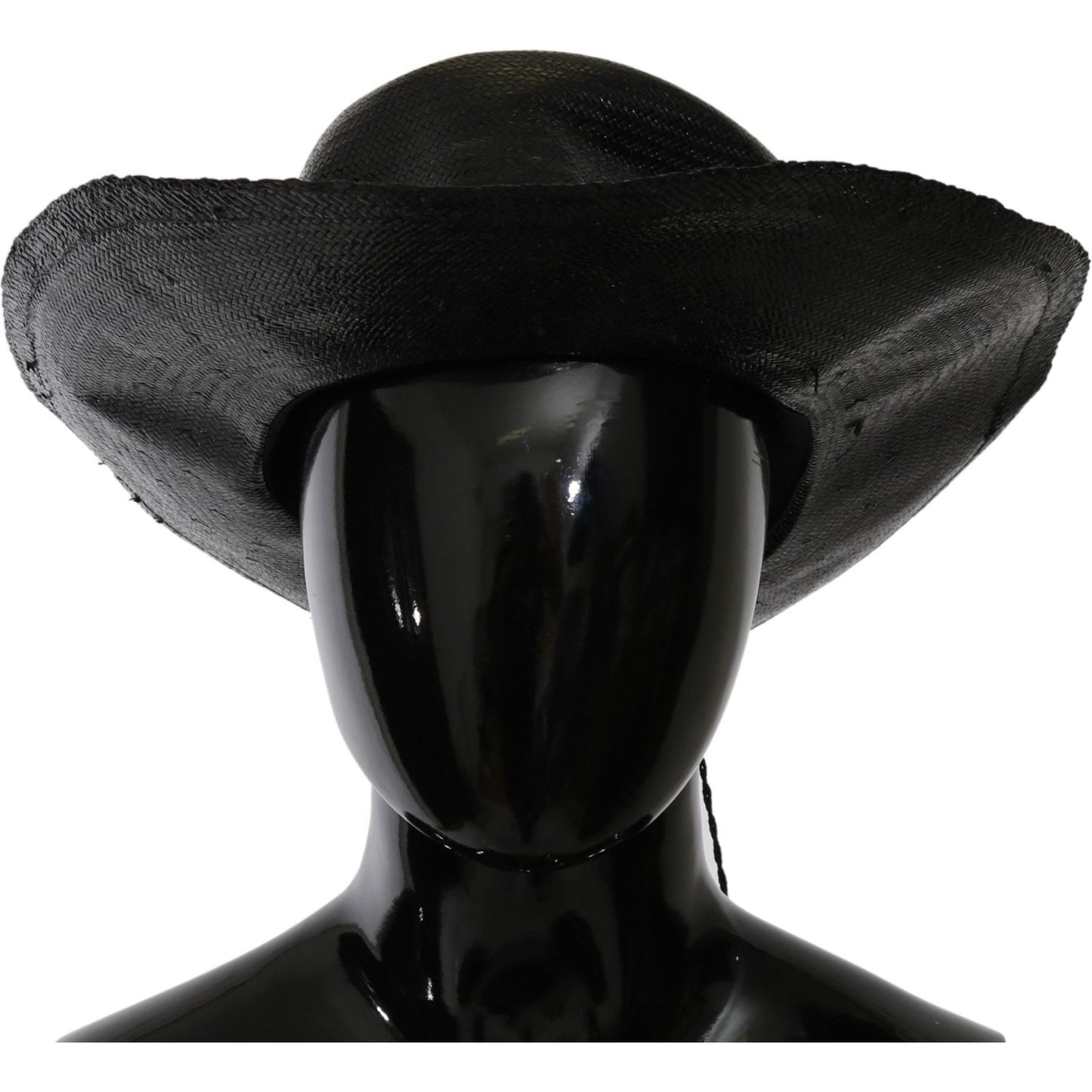 Costume National Black Wide Brim Cowboy Solid Hat Costume National