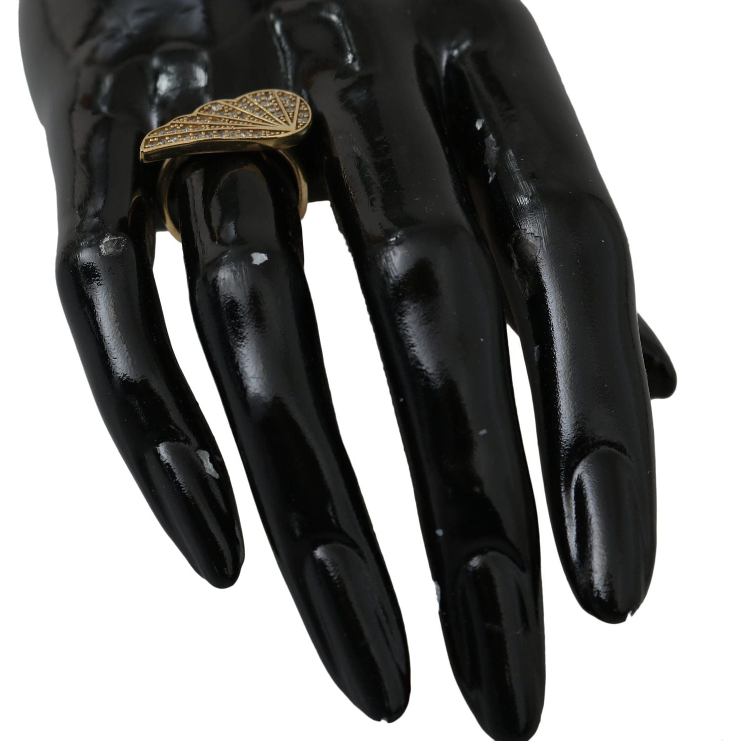 优雅金晶镶嵌戒指