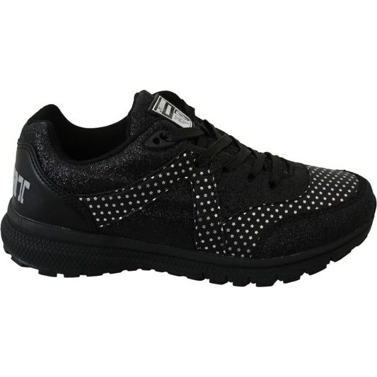 Philipp Plein Black Running Jasmines Sneakers Shoes 1728,67345645728,Athletic - Sneakers - Shoes,Black,EU36/US5.5,EU37/US6.5,Material: Leather,New with tags,Philipp Plein,Shoes,Sneakers - Shoes,Sneakers - Women - Shoes,Sport Shoes (athletic shoes) - Sport
