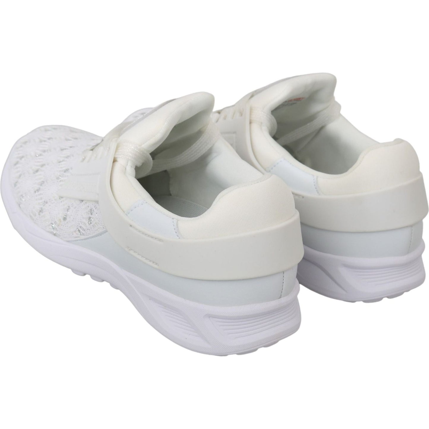 Philipp Plein White Polyester Casual Sneakers Shoes