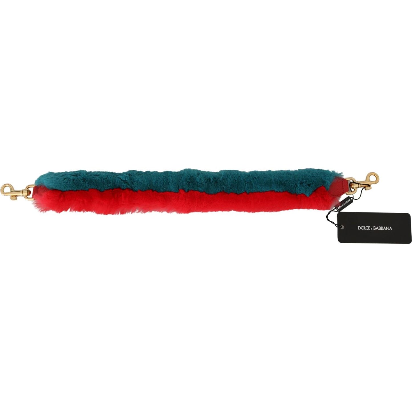 Dolce & Gabbana Elegant Red Lapin Fur Shoulder Strap Dolce & Gabbana