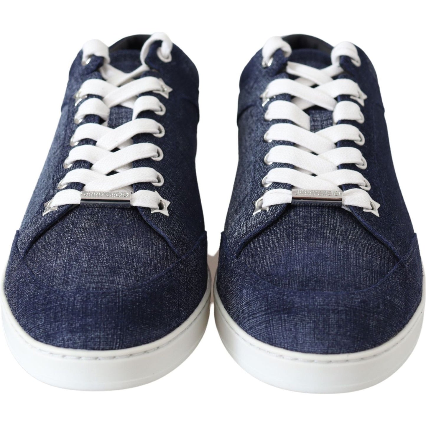 Jimmy Choo Chic Slip-On Blue Denim Suede Sneakers Jimmy Choo