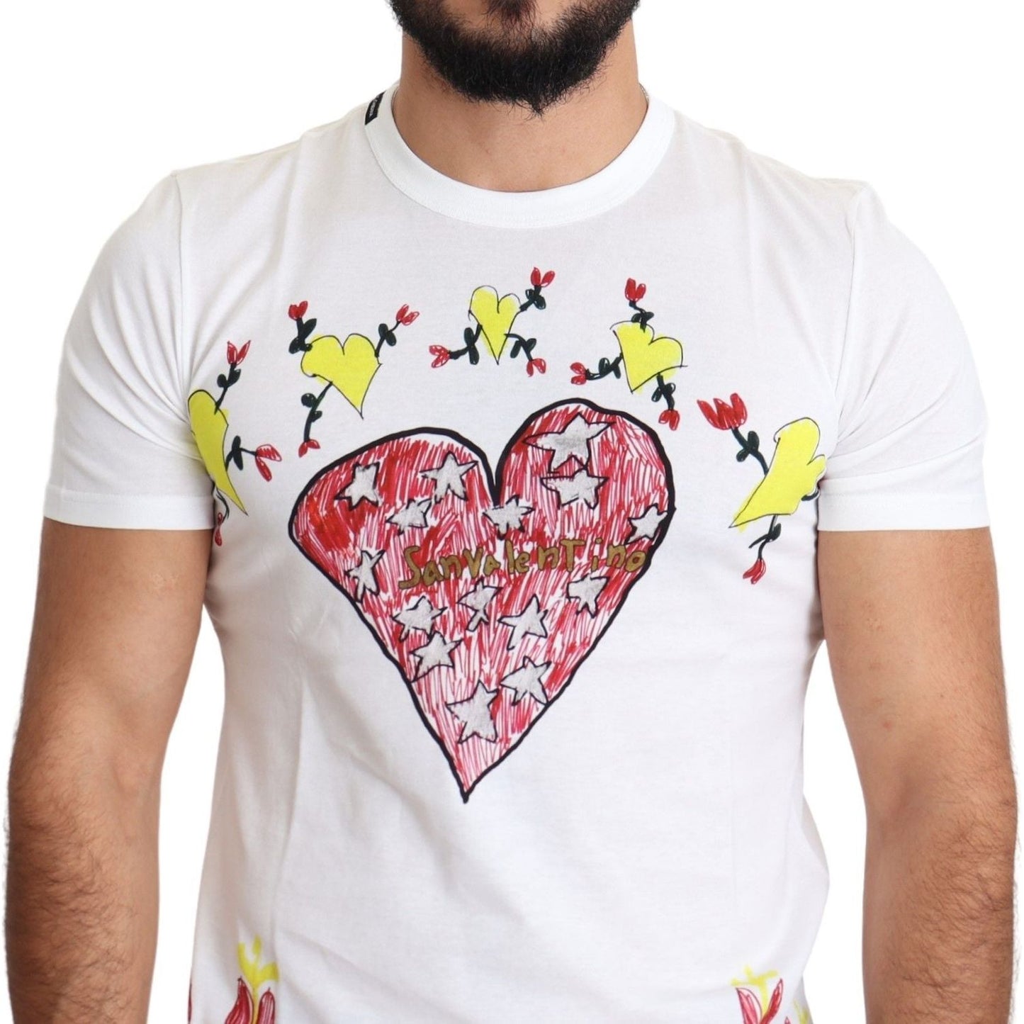 Dolce & Gabbana Chic Saint Valentine Print Crew Neck T-Shirt Dolce & Gabbana