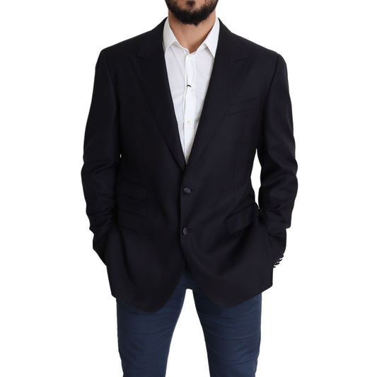 Dolce & Gabbana Black Wool Single Breasted NAPOLI Blazer