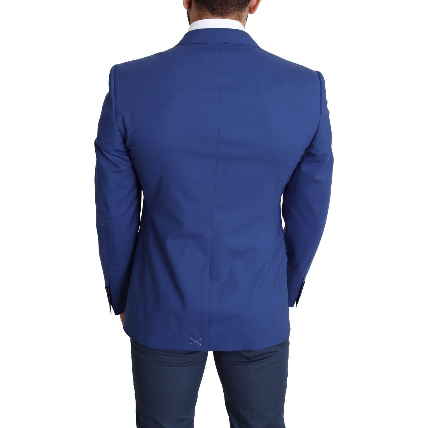 Dolce & Gabbana Exquisite Blue Wool Martini Blazer Jacket Dolce & Gabbana